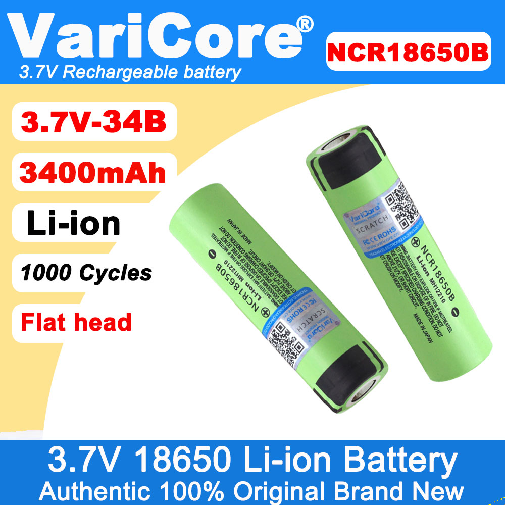 Renewable Energy Technology - New Original NCR18650B 3.7v 3400mAh 18650