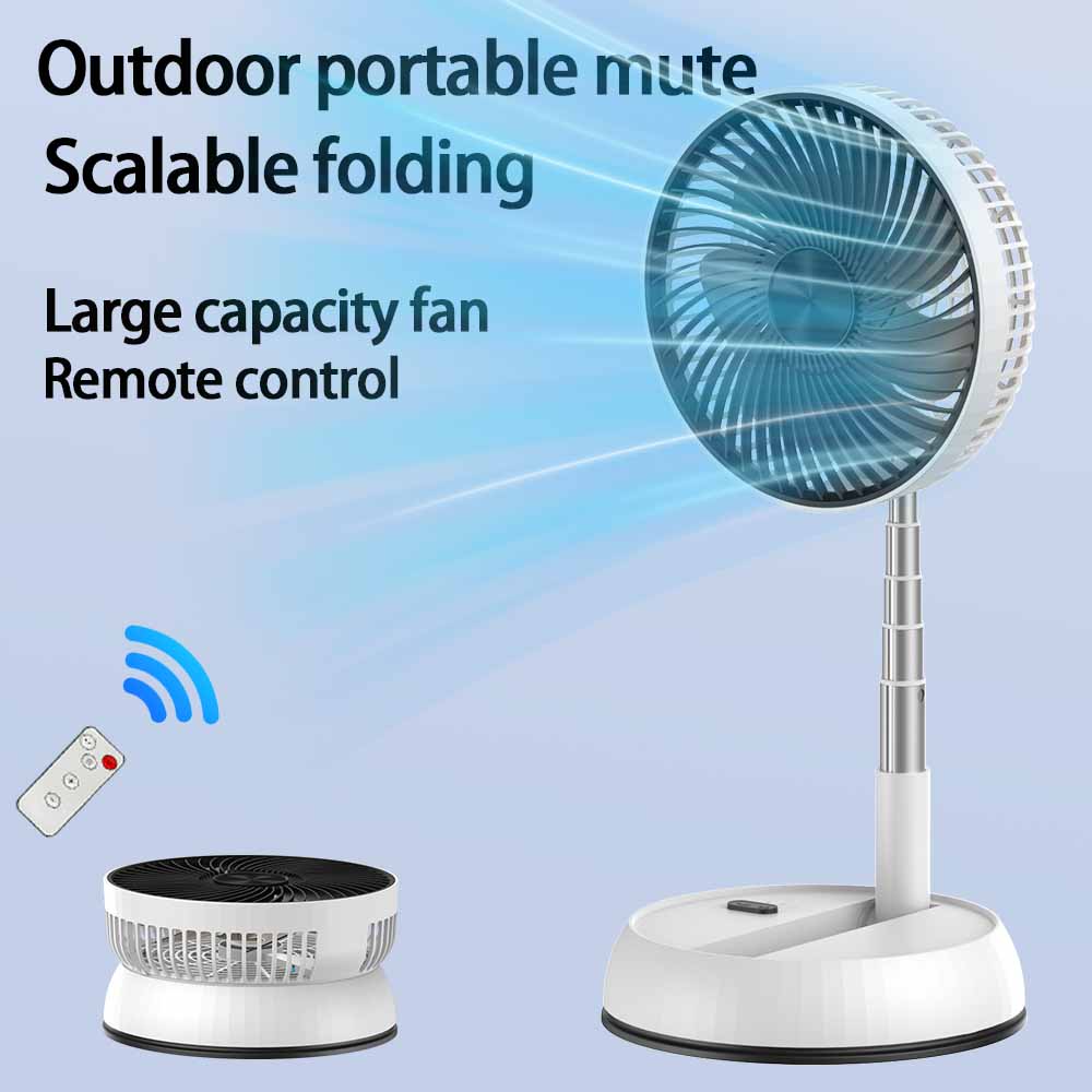Mini Wind Turbine Vertical - 7200mAh outdoor portable silent remote control
