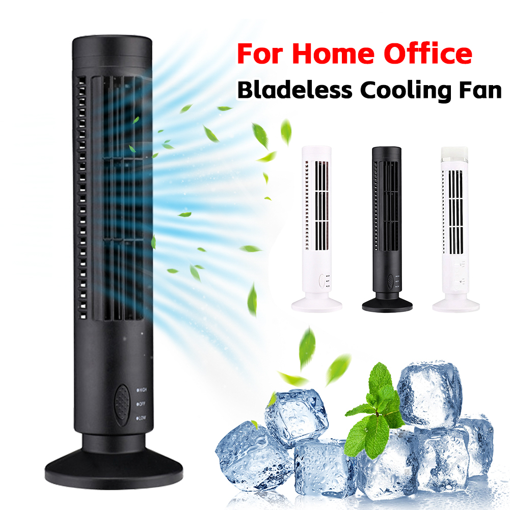 Mini Wind Turbine Vertical - LED Tower Fan Bladeless Cooling Fan