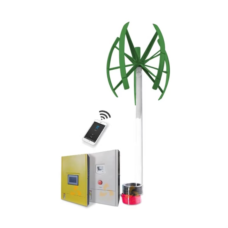 3000W Hybrid Vertical Wind & S - مراجعة Mini Wind Turbine Vertical وسعره