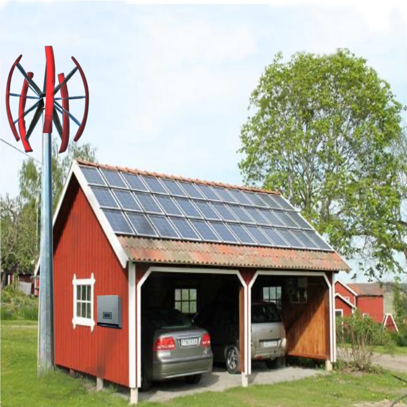 3000W Hybrid Vertical Wind & S - مراجعة Mini Wind Turbine Vertical وسعره