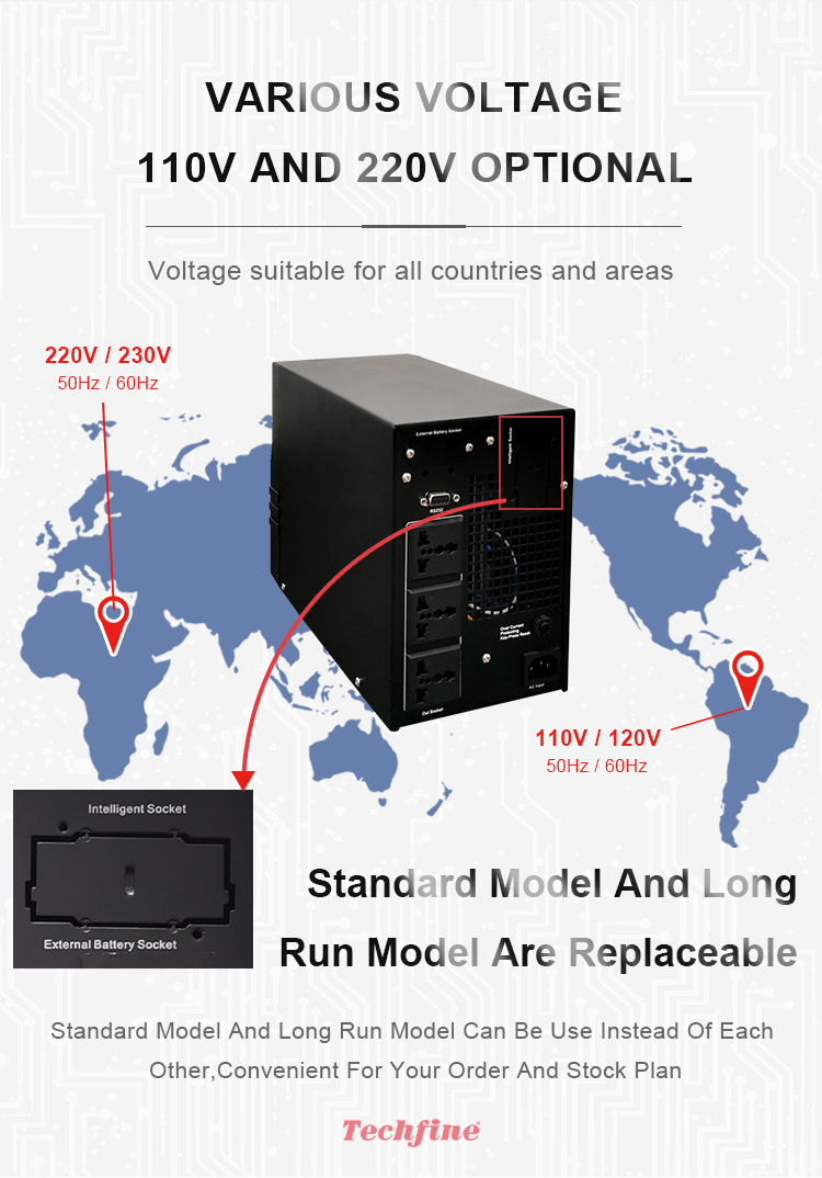 Techfine 3KVA Inverter Online  - مراجعة Ups Inverter 3Kva وسعره