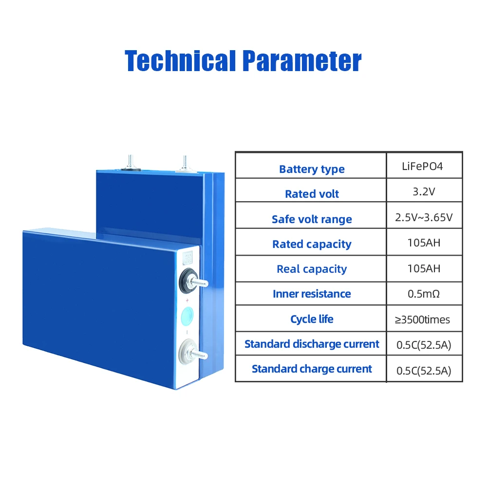 EVE 105AH LiFePO4 Battery Rech - مراجعة Renewable Energy Technology وسعره