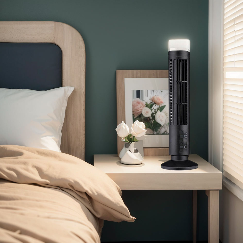 LED Tower Fan Bladeless Coolin - مراجعة Mini Wind Turbine Vertical وسعره