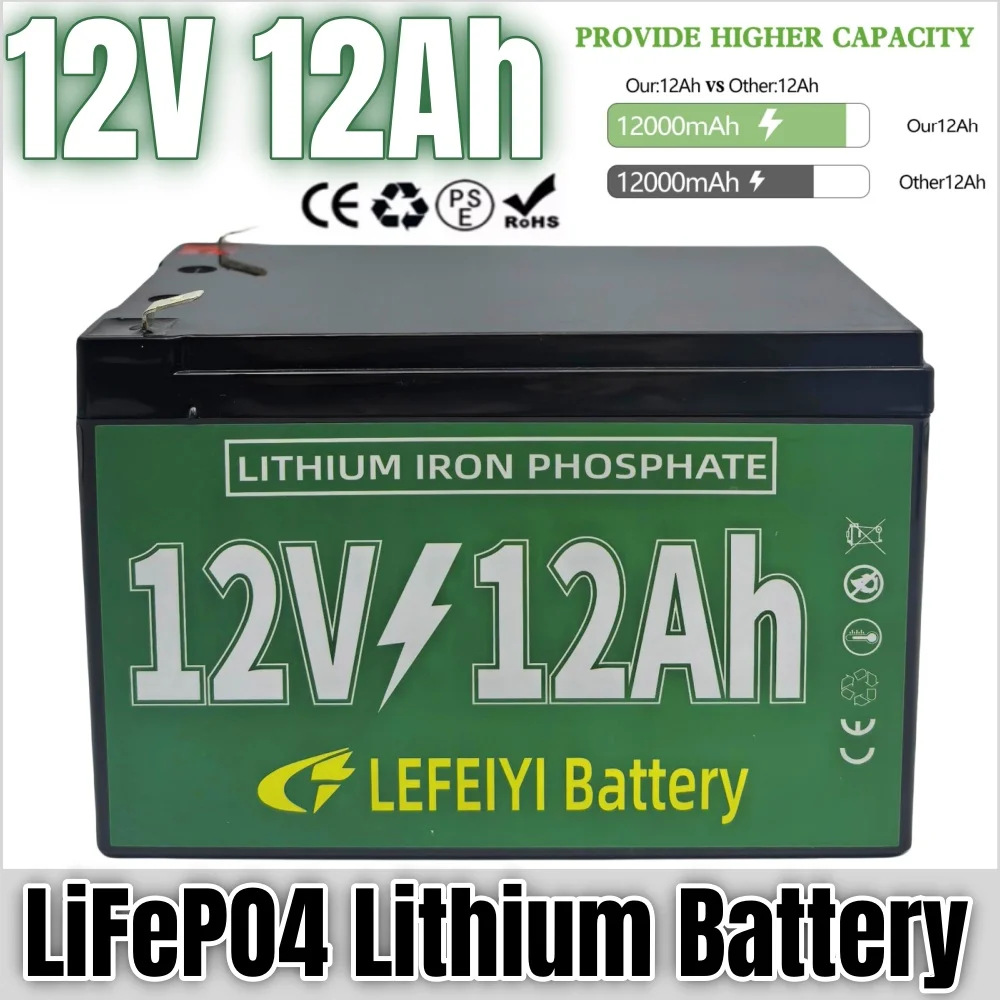 100% New 12V 12AH LiFePo4 Batt - مراجعة Renewable Energy Technology وسعره